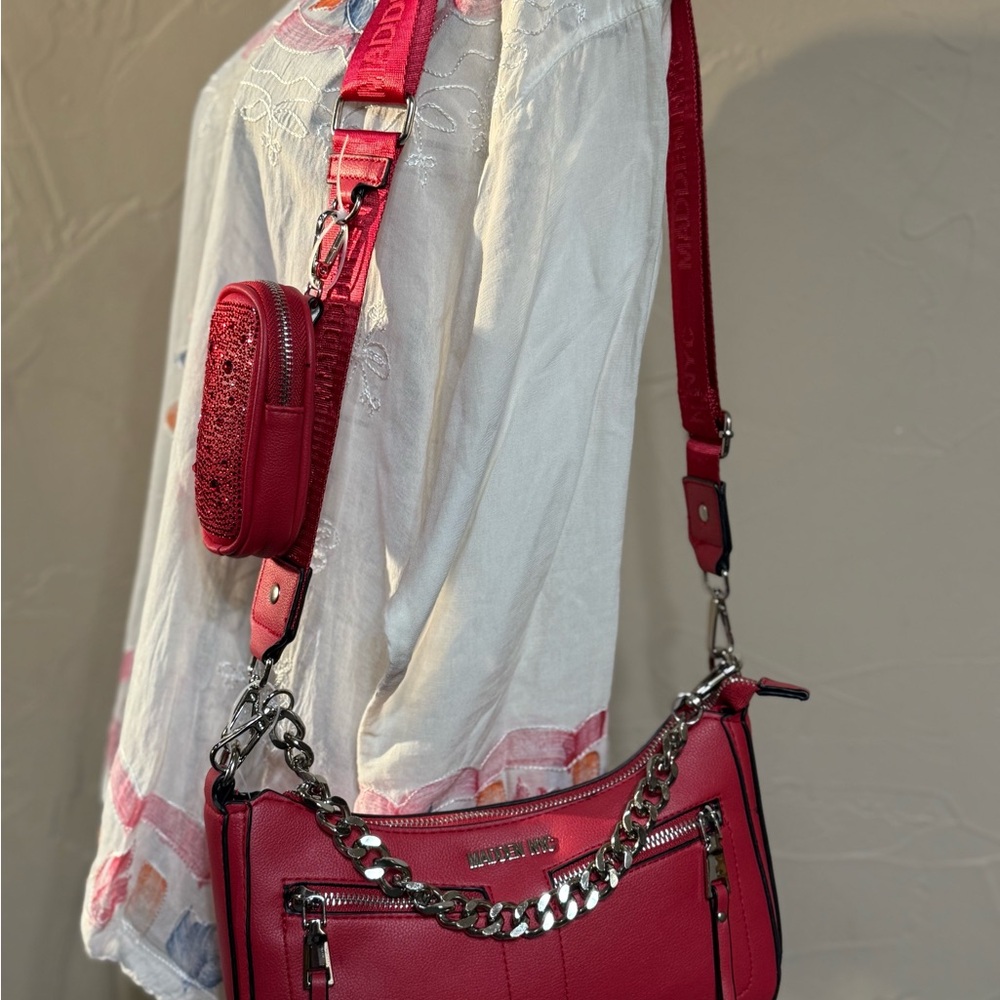 Madden NYC Red Shoulder Bag
